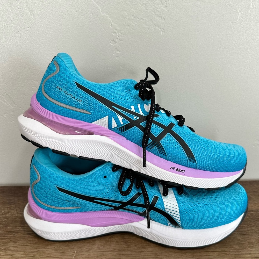 ASICS Women's Gel-Cumulus 24 EKIDEN Running Shoes. Sz 7.5.Aquarium/Black - Picture 6 of 12